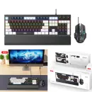 XO KB-06 Set tastatură mecanică iluminată + mouse iluminat Black
