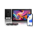 Ezviz — Set videointerfon 2K (panou 3 MP) + monitor 7″, comunicare bidirecțională, Wi-Fi, deschidere ușă la distanță