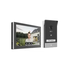 Ezviz — Set videointerfon 2K (panou 3 MP) + monitor 7″, comunicare bidirecțională, Wi-Fi, deschidere ușă la distanță